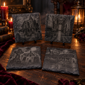 Haunted Places Slate Coaster Set – 4 Piece Gothic Collection