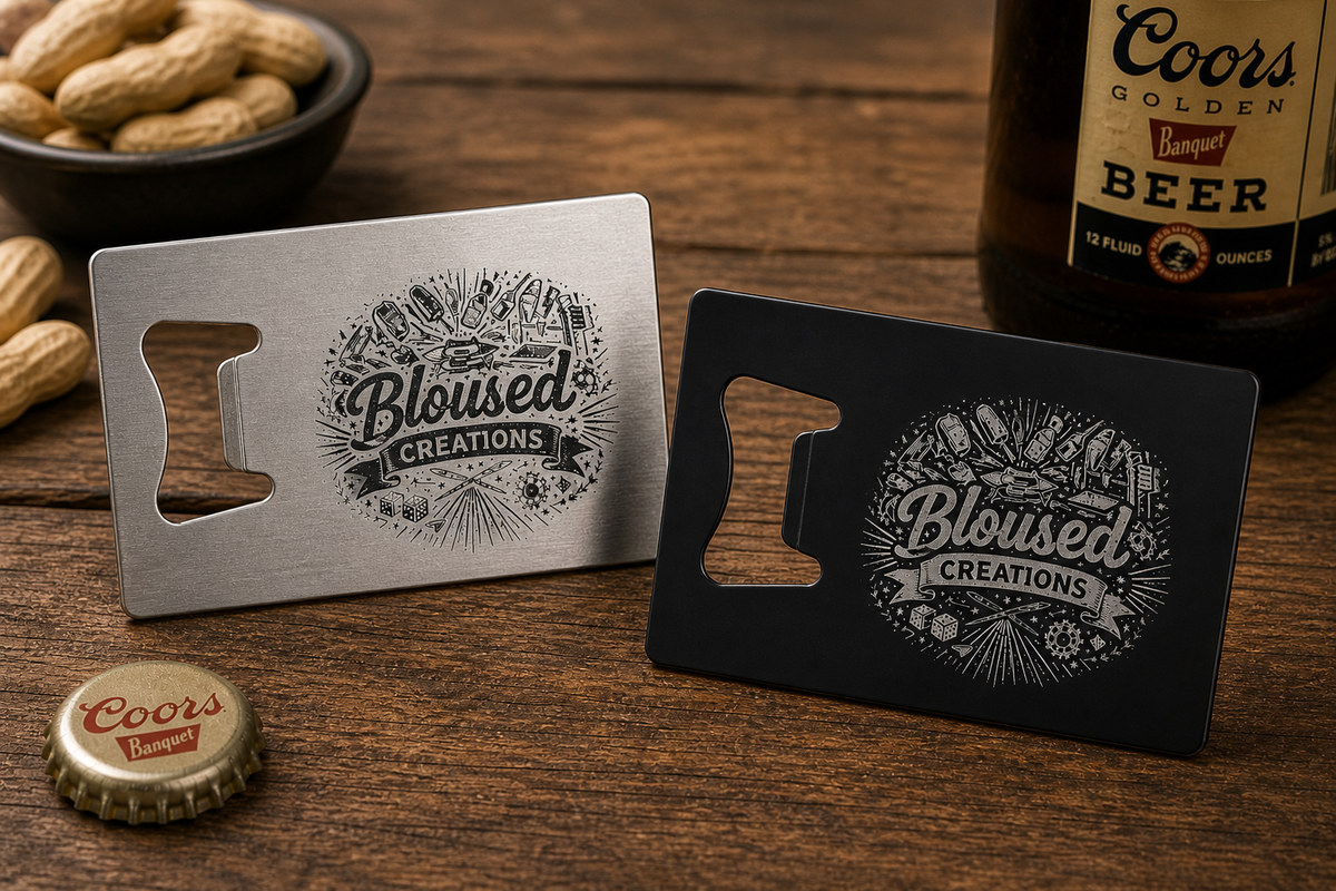 Custom Engraved Credit Card Bottle Opener